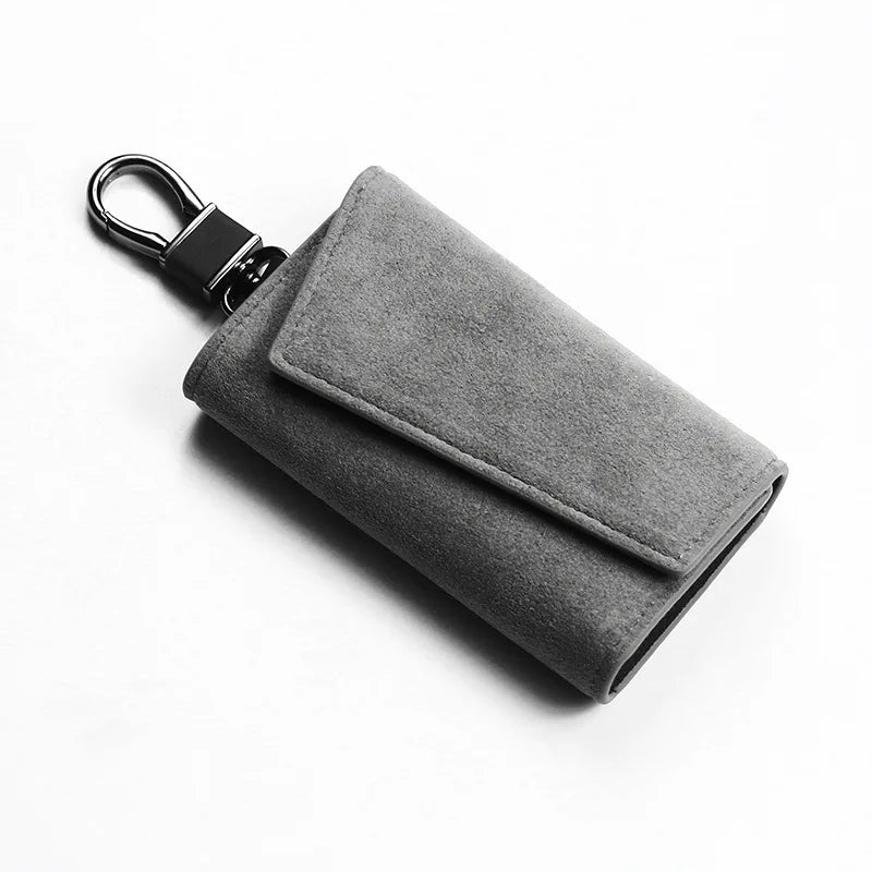 Genuine Leather Key Organizer | Multi-Key Holder with Card Slot