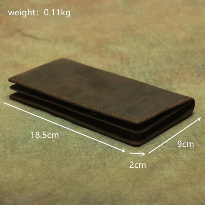 High Quality Luxury Men's Wallet Genuine Leather Multi-pockets Male Purse Card Holder cartera hombre  카드지갑